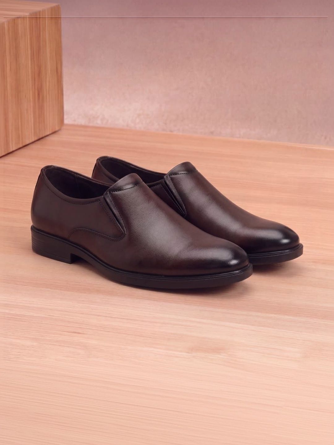 Mast & Harbour Men Round Toe Formal Slip-On Shoes