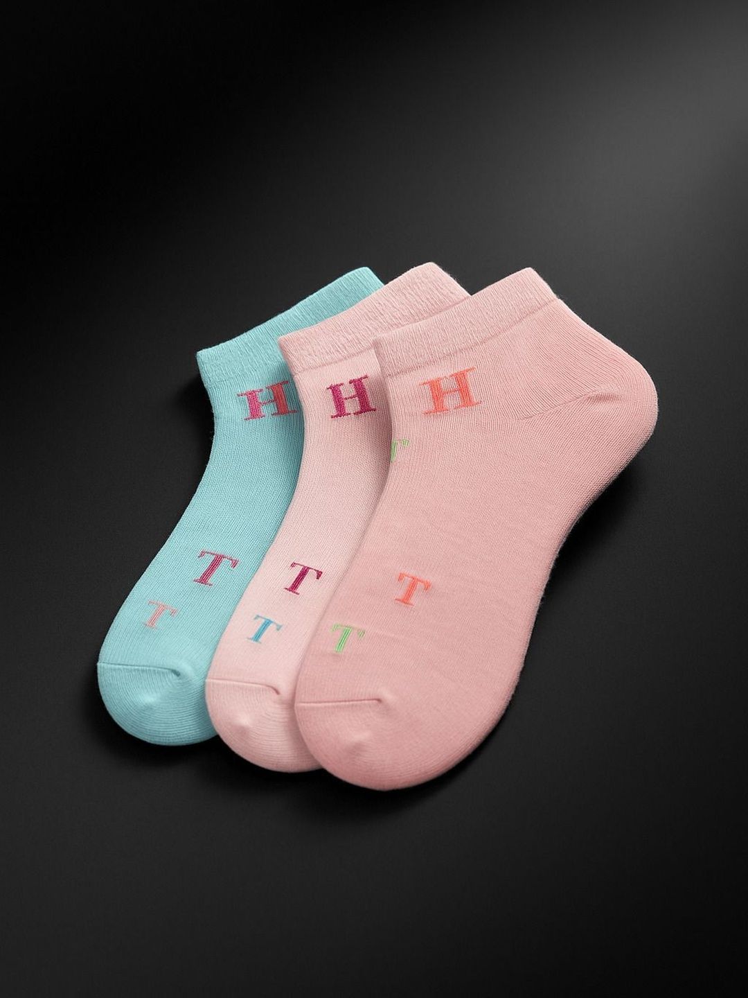 Blacktank Men Pack of 3 Cotton Patterned Ankle Length Socks