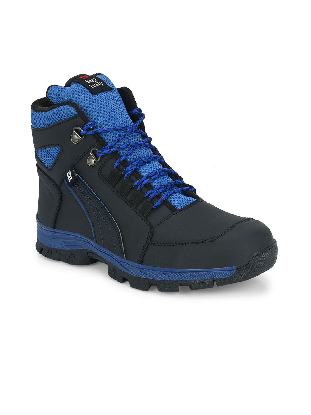 Eego Italy Men Leather Trekking Non-Marking Sports Shoes
