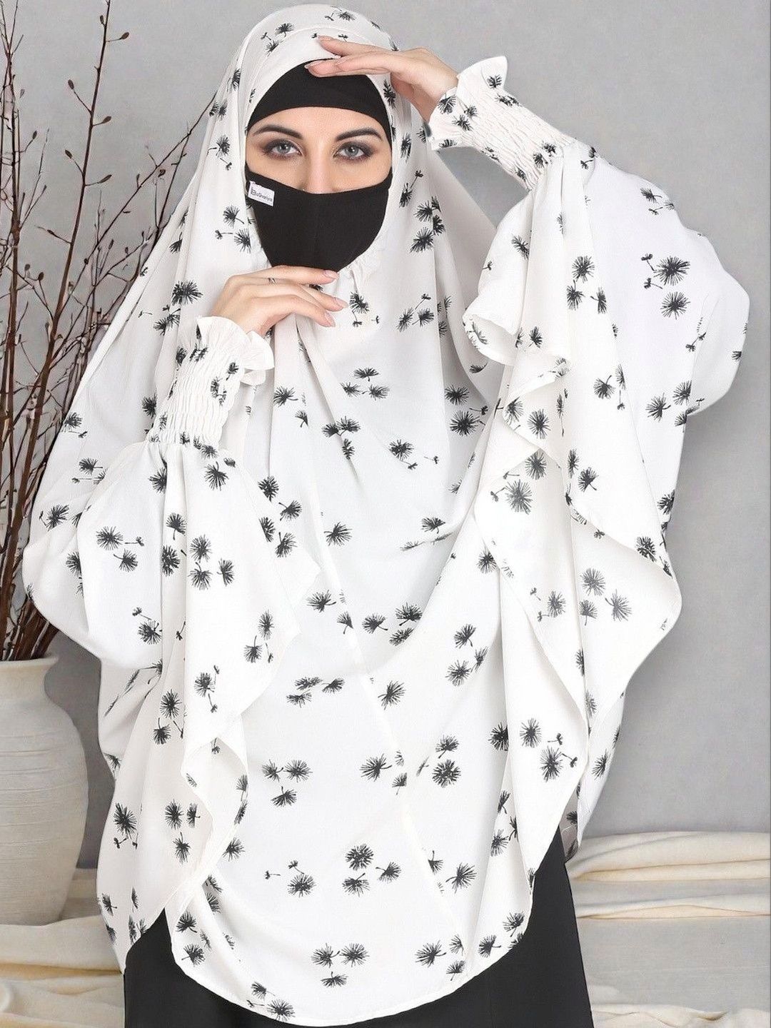 BASHARIYA Printed Round Neck Hijab
