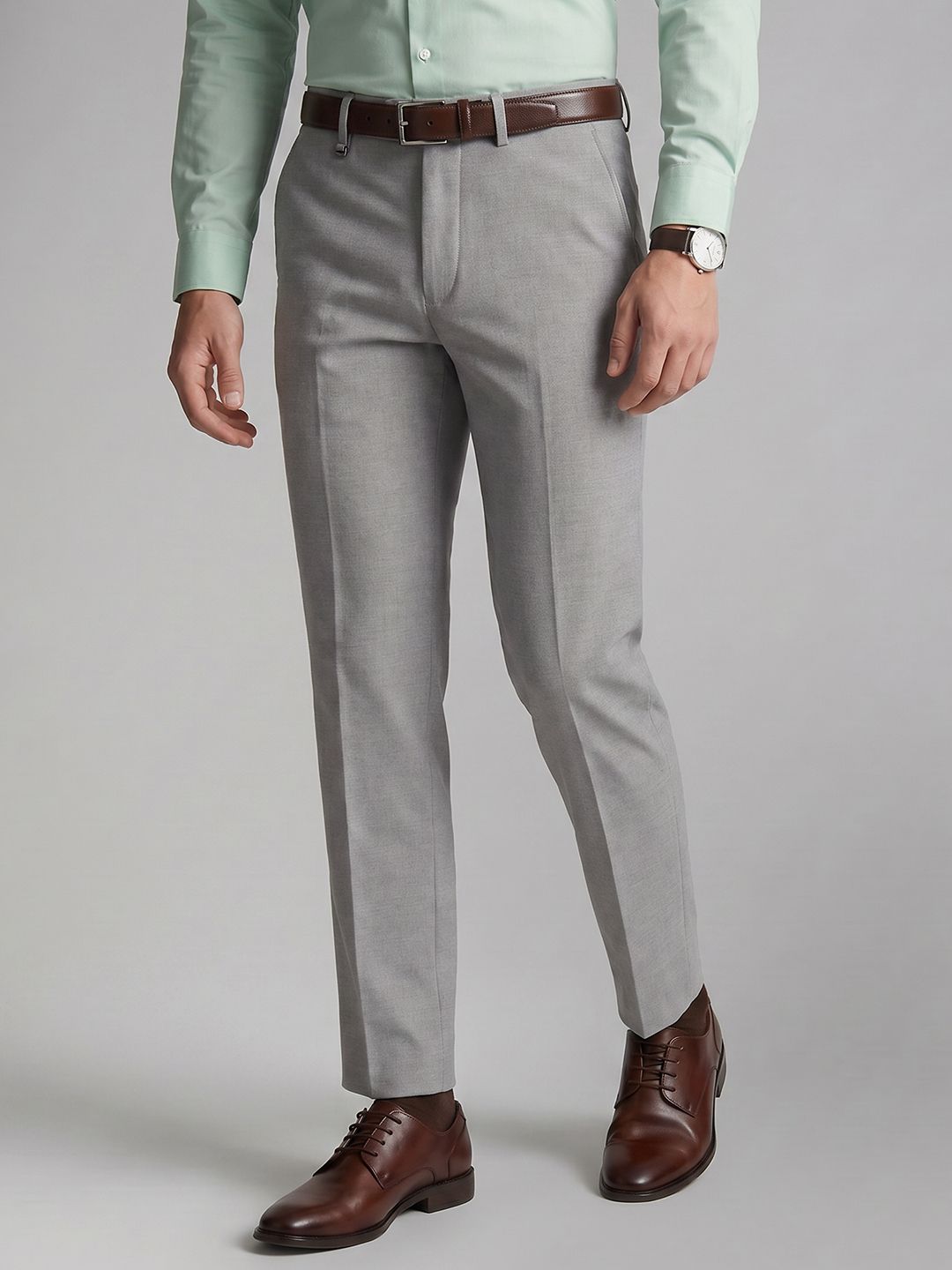 Van Heusen Men Slim Fit Formal Trousers