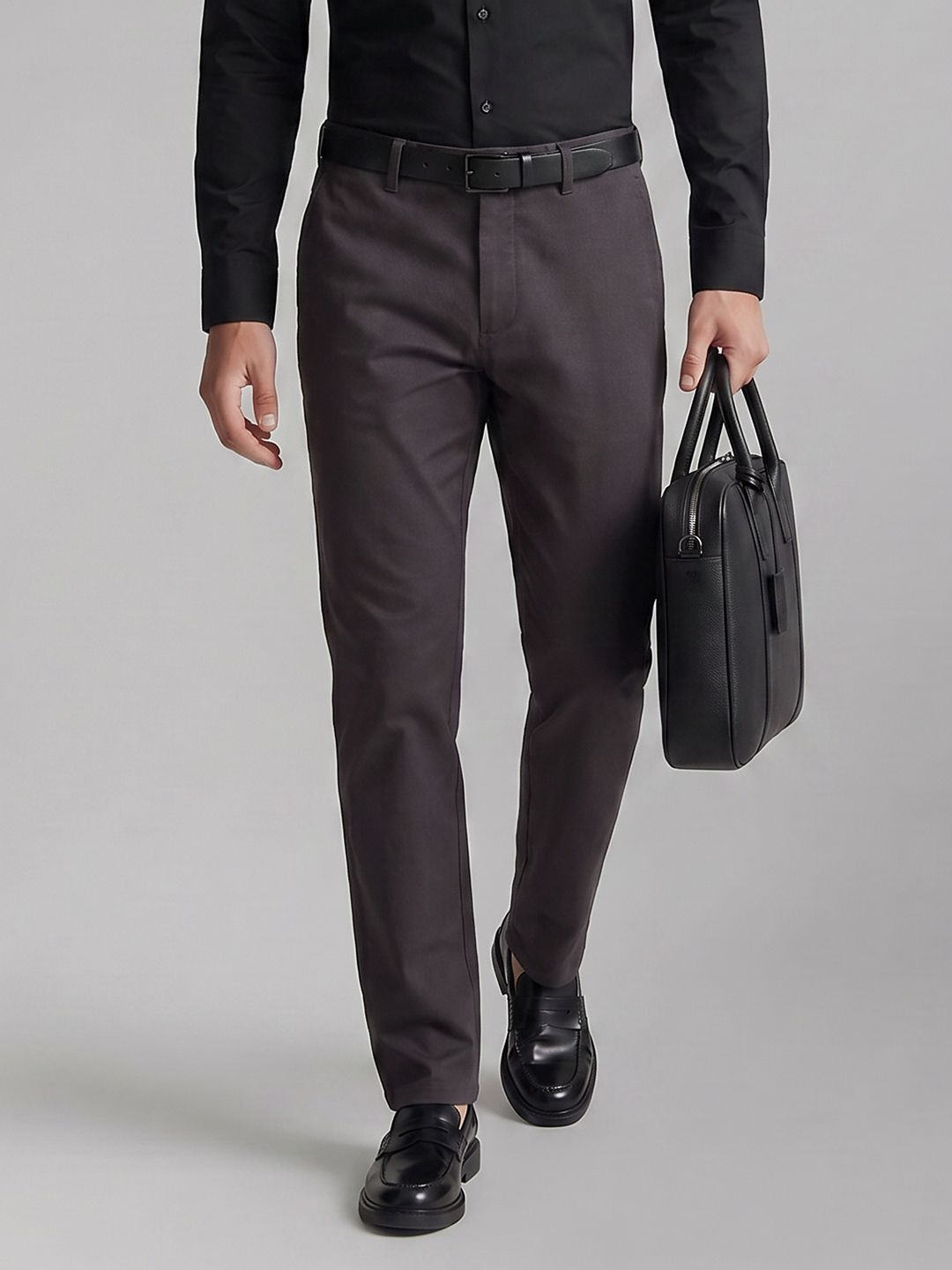 Louis Philippe Men Slim Fit Formal Trousers