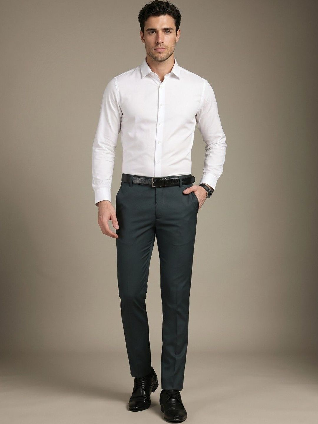 glitchez Men Slim Fit Trousers