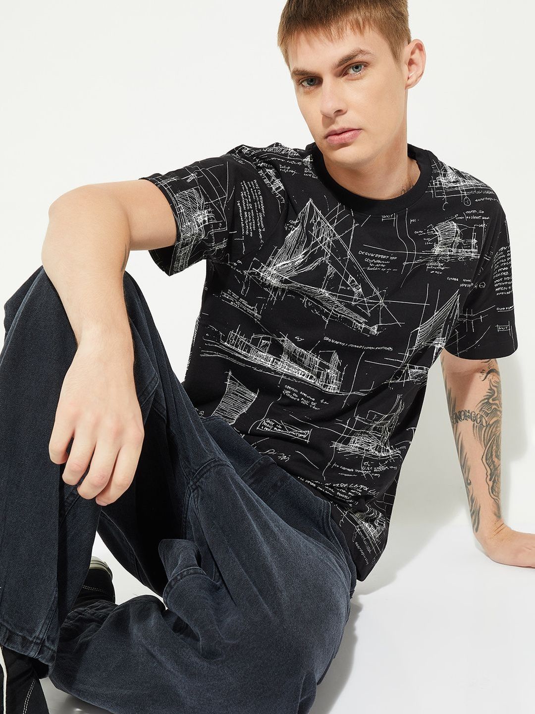 max Men Printed T-shirt