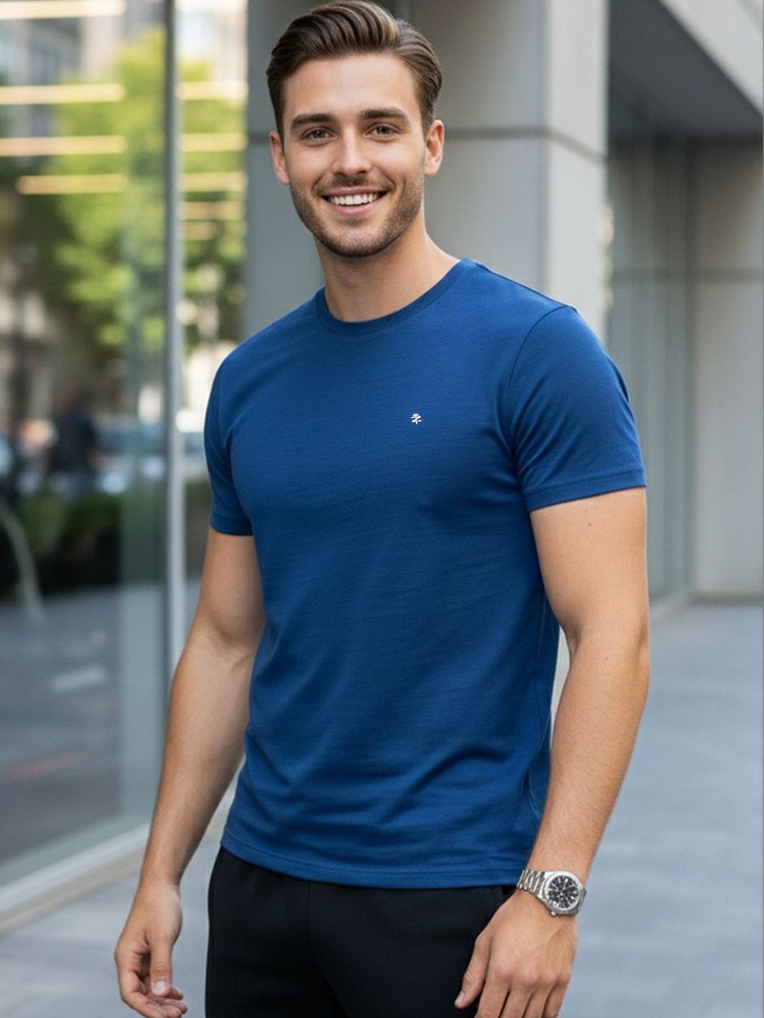 HERE&NOW Men Brand Logo T-shirt