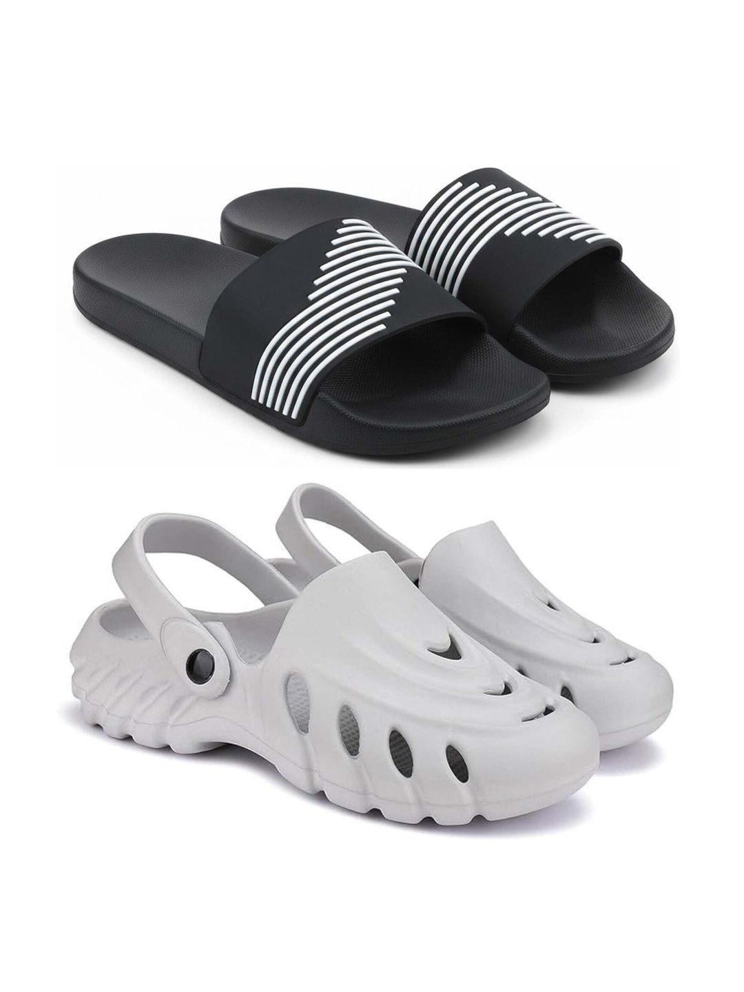 Pampy Angel Men Striped Sliders