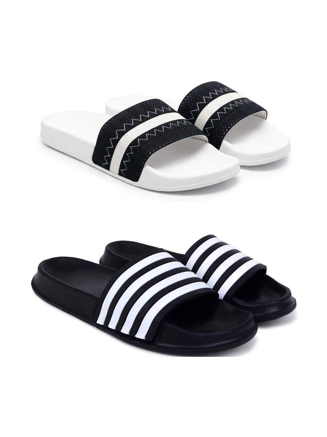 Pampy Angel Men Striped Sliders