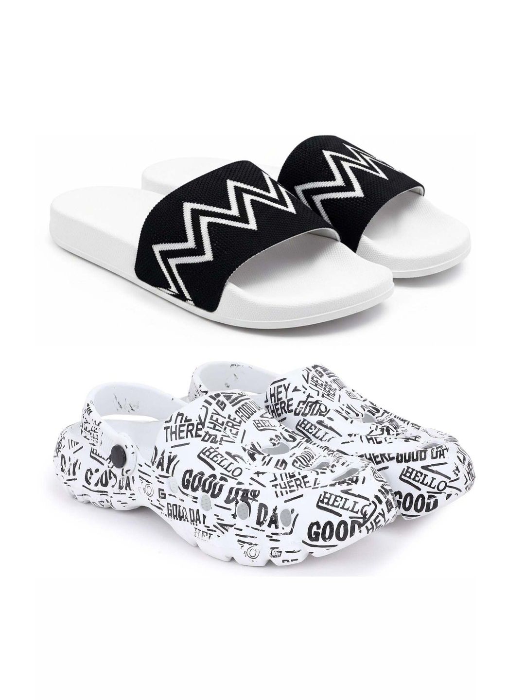KAPYANSH Men Printed Sliders