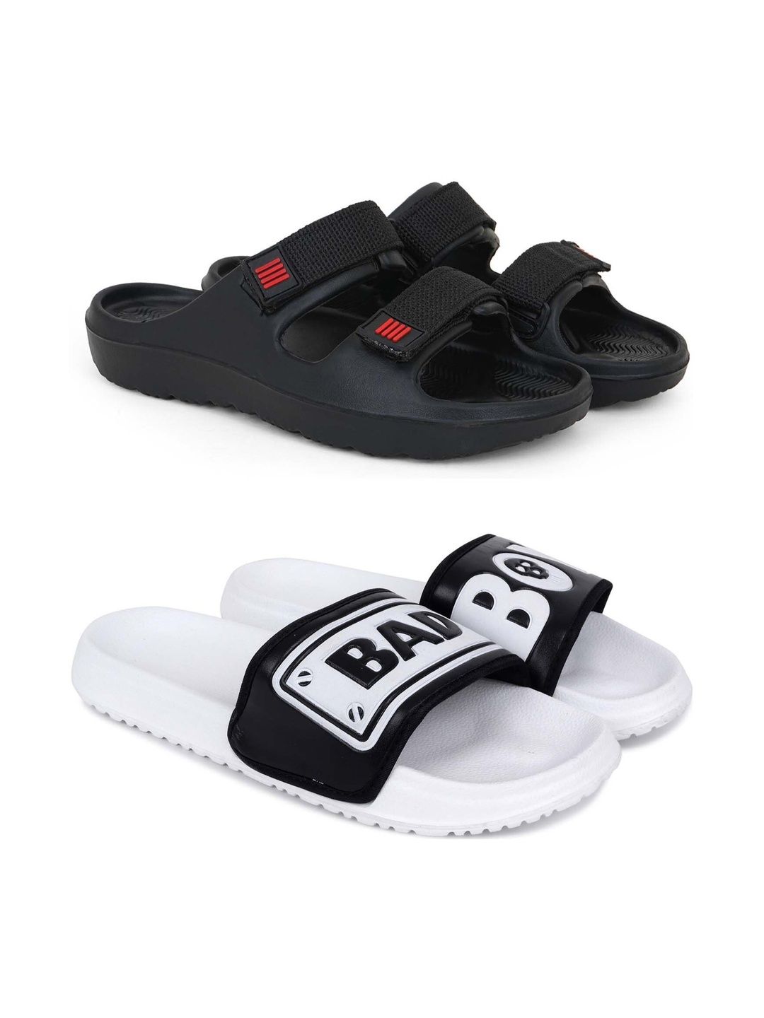 KAPYANSH Men Printed Sliders