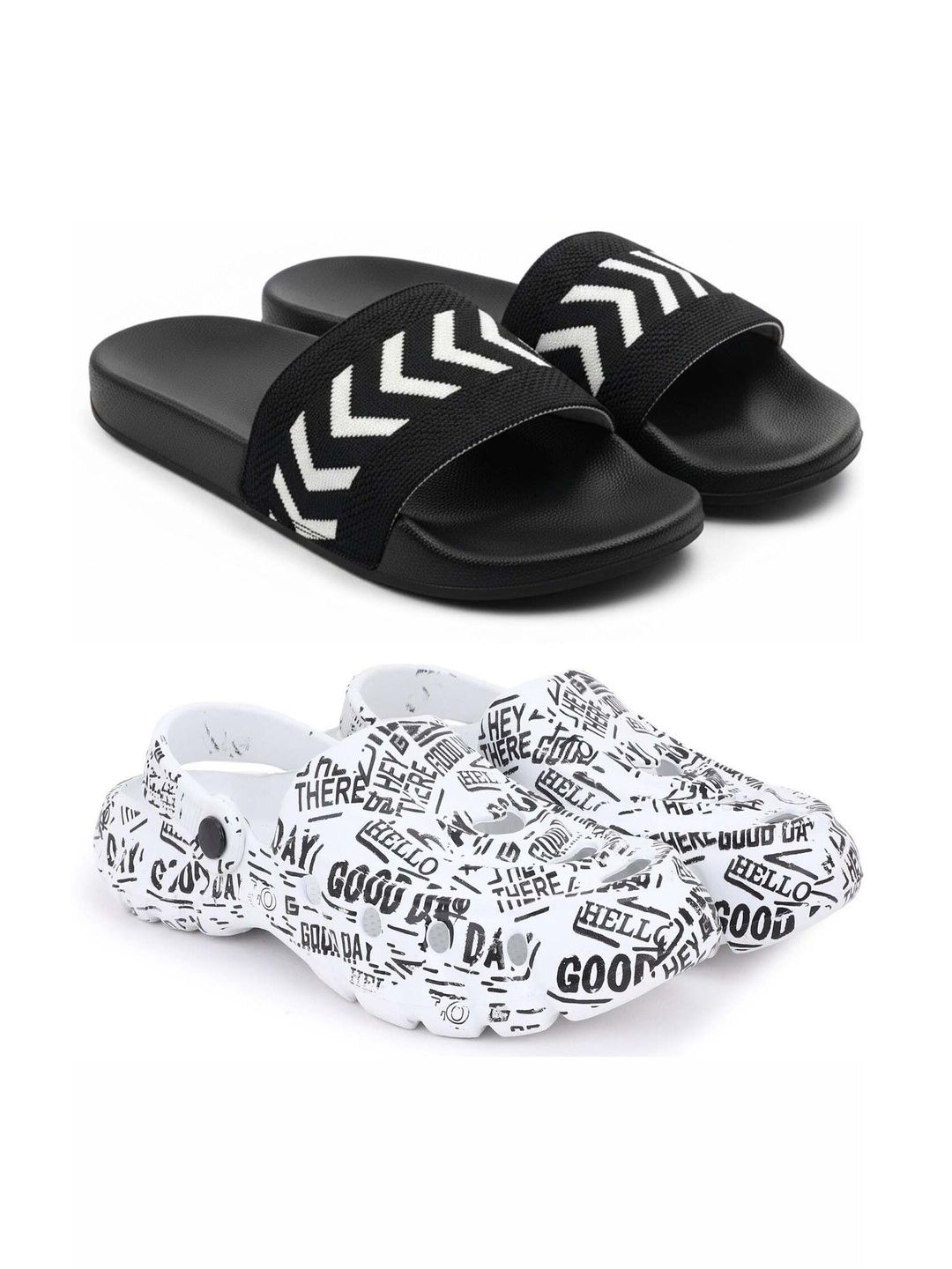 Pampy Angel Men Printed Sliders