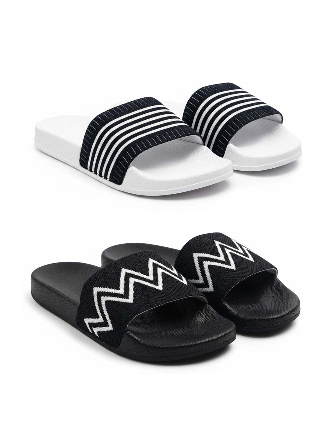 Pampy Angel Men Striped Sliders