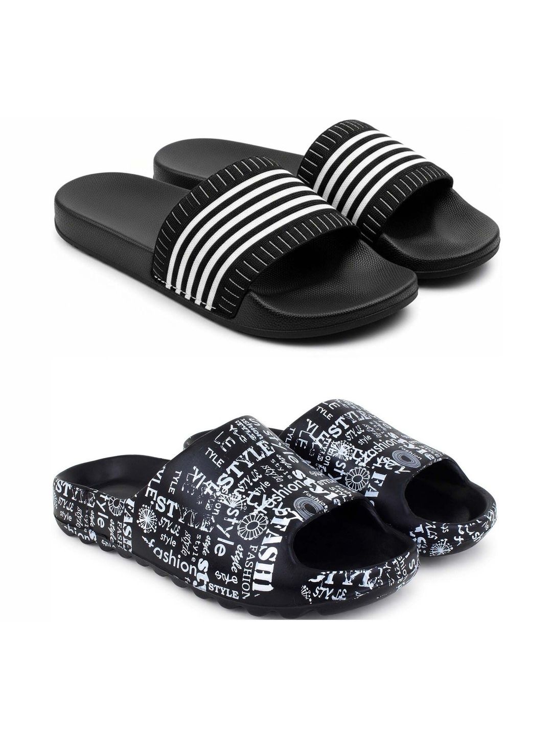 Pampy Angel Men Striped Sliders