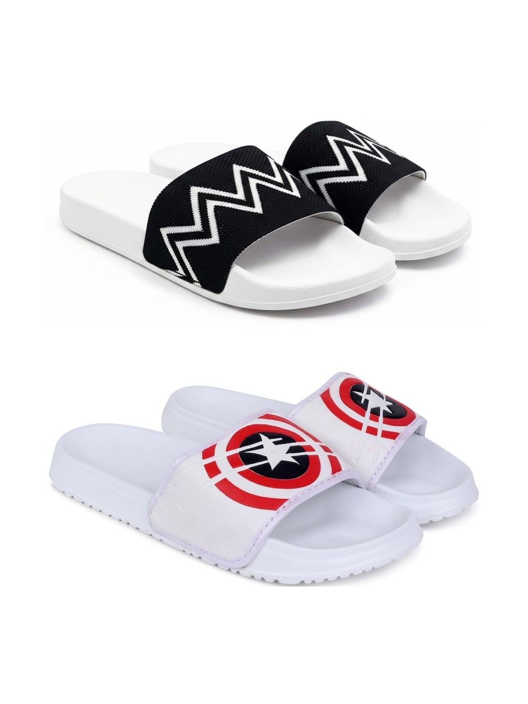 Pampy Angel Men Printed Sliders