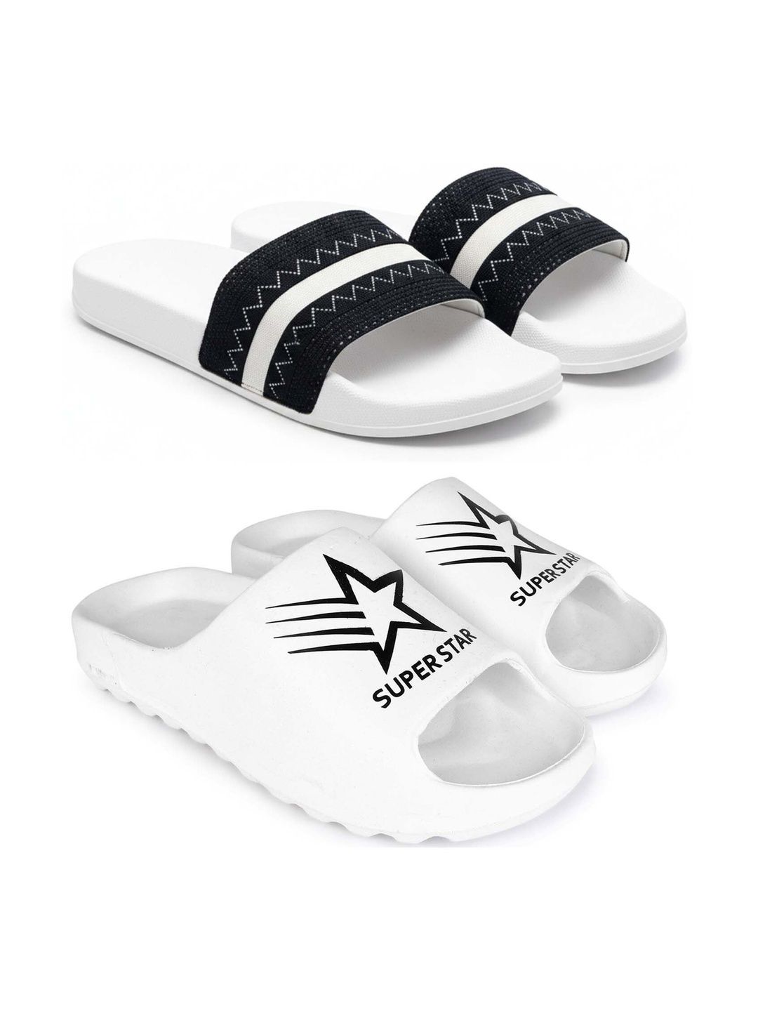 KAPYANSH Men Printed Sliders
