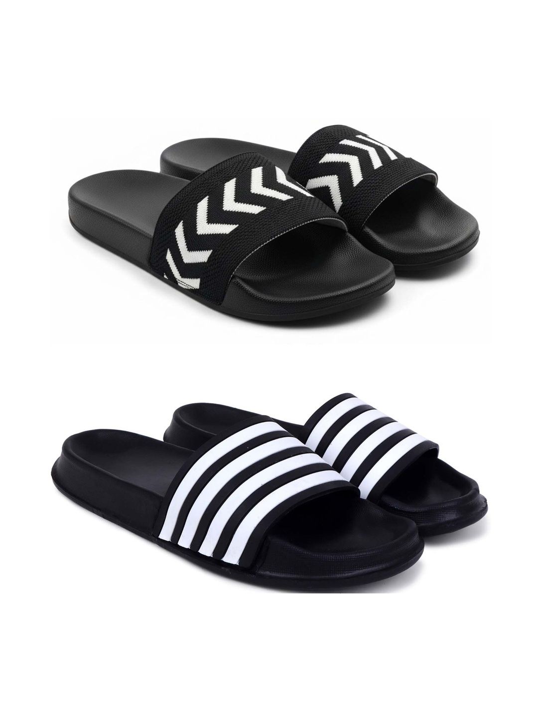 Pampy Angel Men Striped Sliders