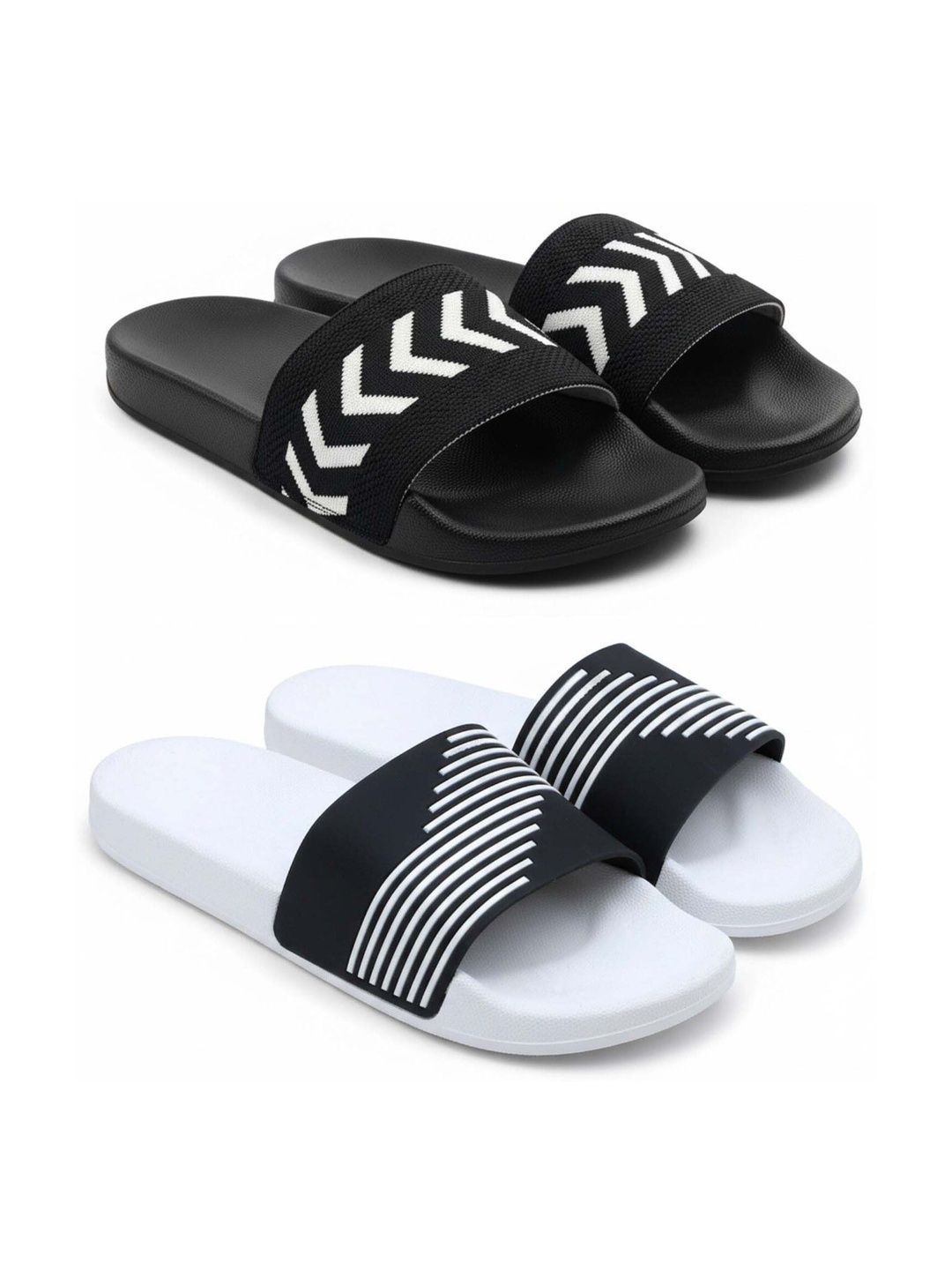 Pampy Angel Men Striped Sliders