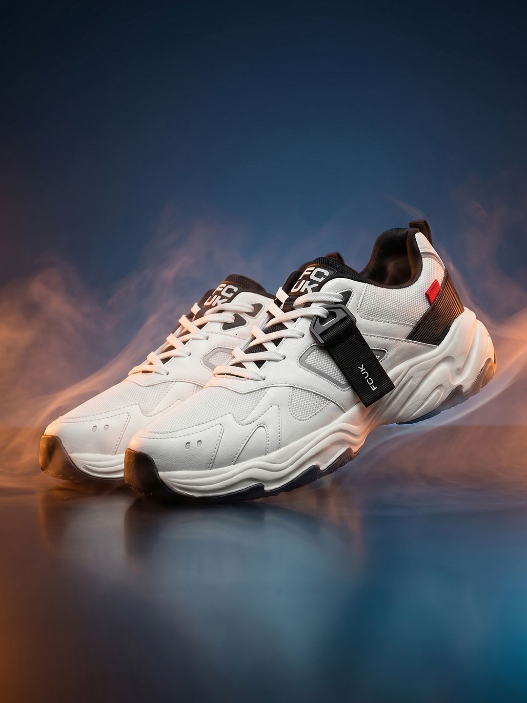FCUK Men Textured Sneakers