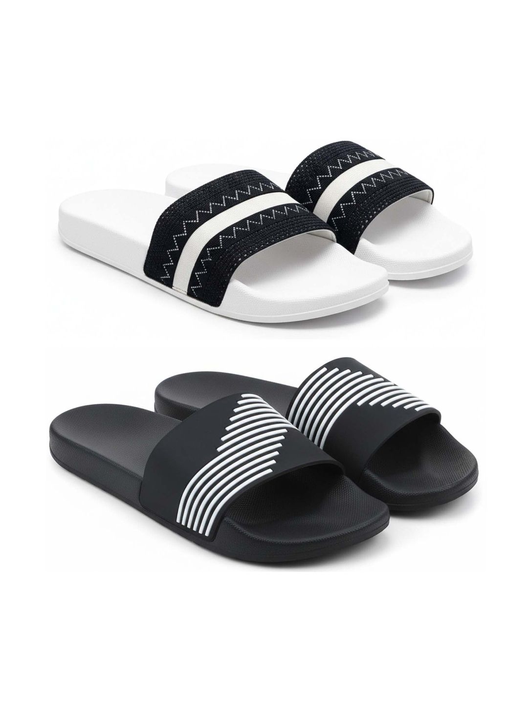 Pampy Angel Men Striped Sliders