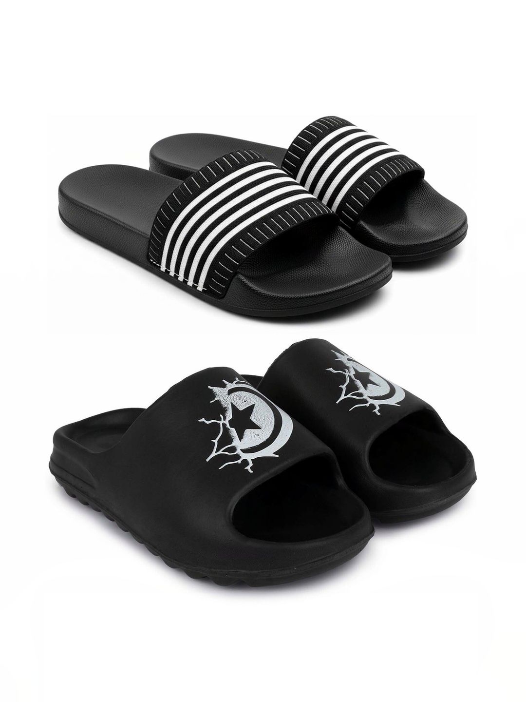 Pampy Angel Men Striped Sliders