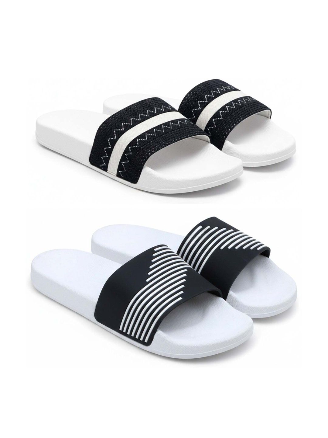 Pampy Angel Men Striped Sliders