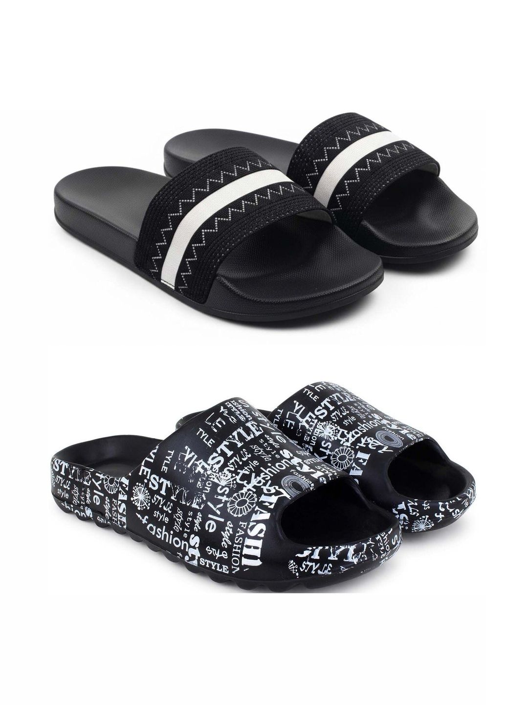 Pampy Angel Men Printed Sliders