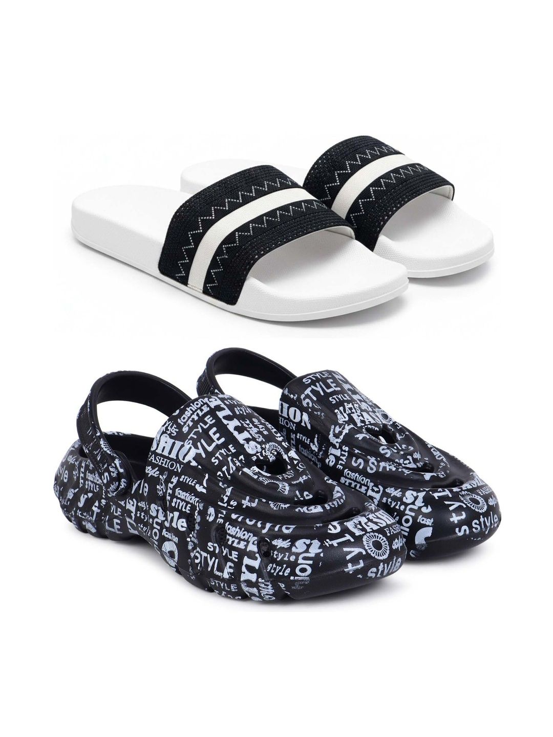 Pampy Angel Men Printed Sliders