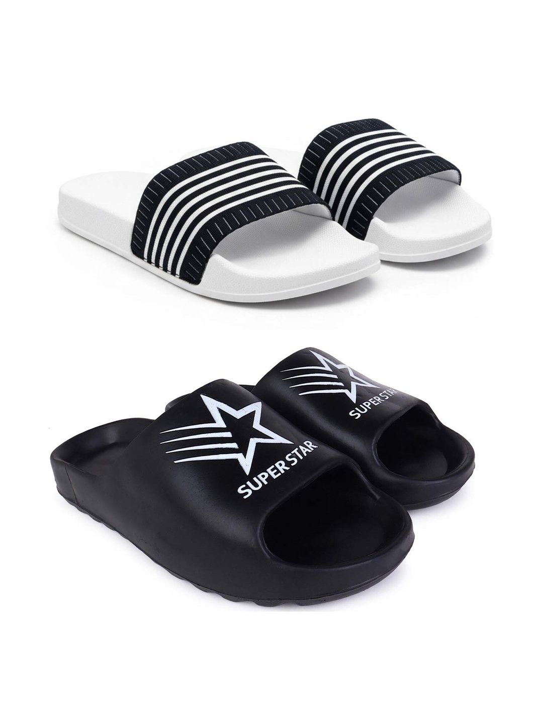 KAPYANSH Men Printed Sliders