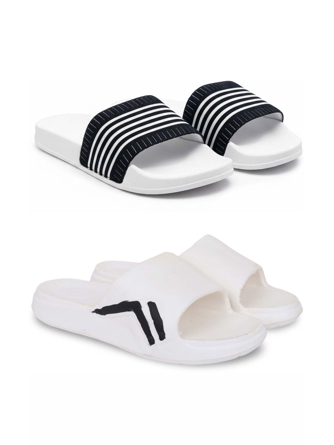 Pampy Angel Men Striped Sliders