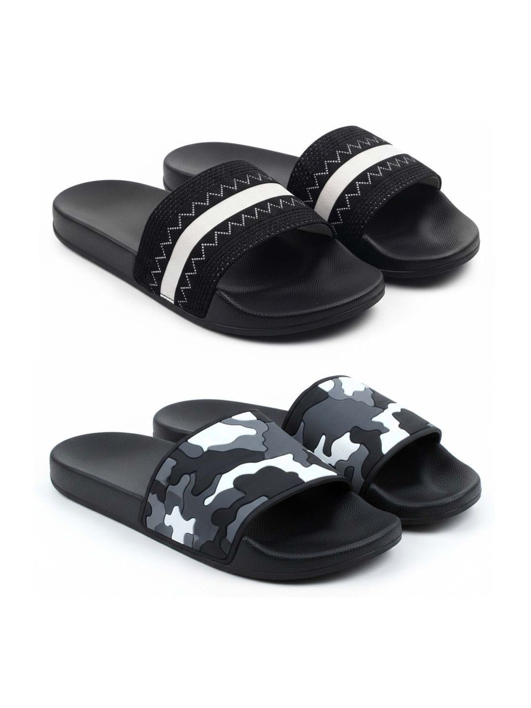 Pampy Angel Men Colourblocked Sliders