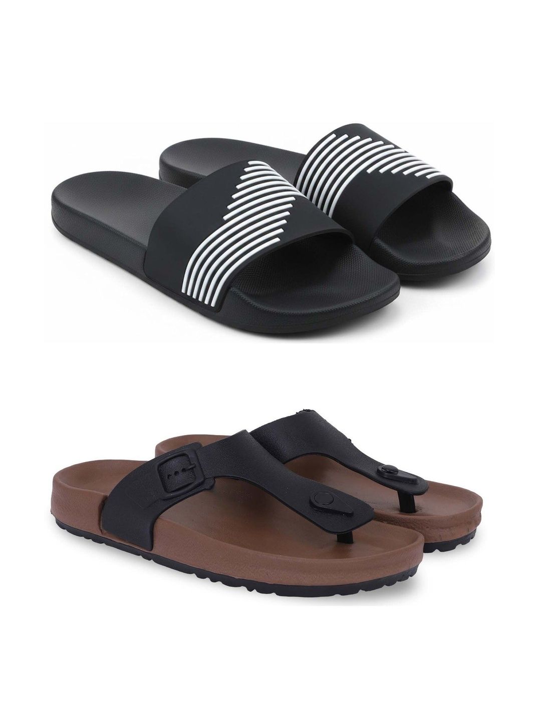Pampy Angel Men Colourblocked Thong Flip-Flops