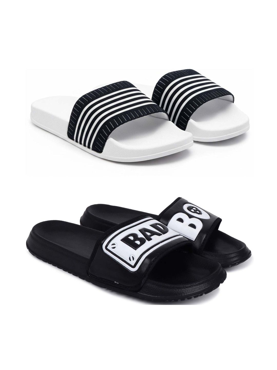 KAPYANSH Men Printed Sliders