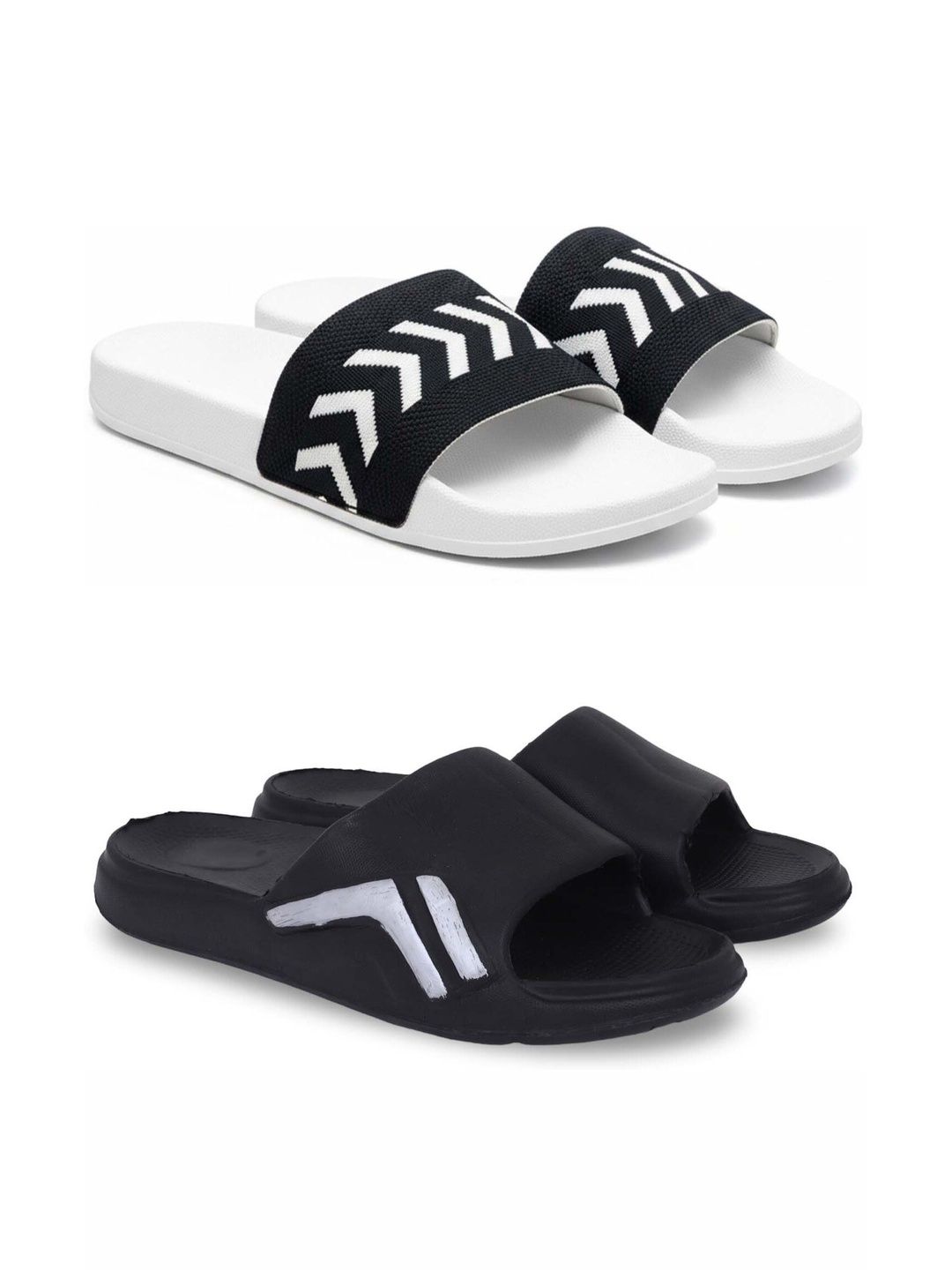 KAPYANSH Men Printed Sliders