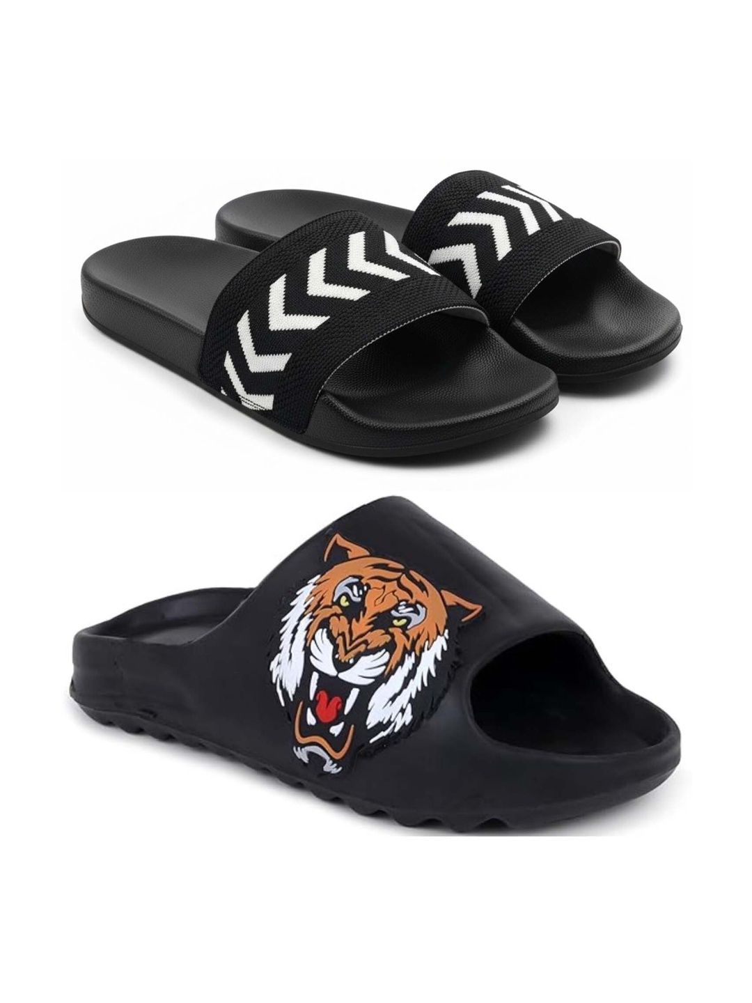 Pampy Angel Men Printed Sliders