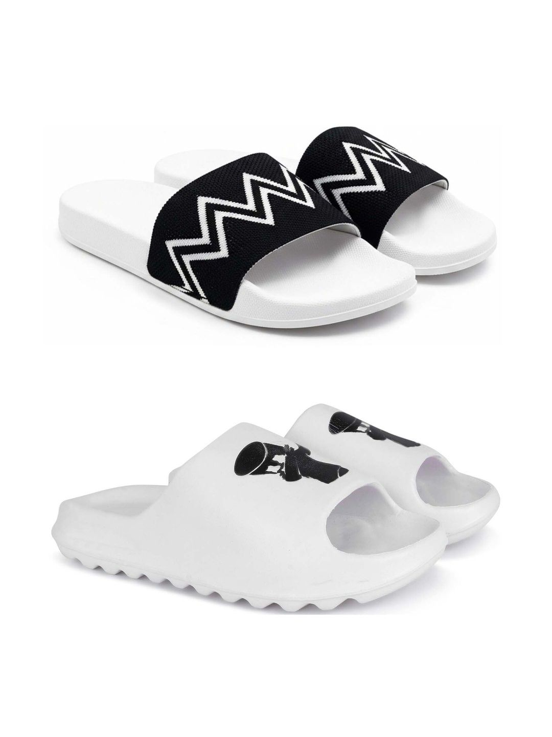 Pampy Angel Men Printed Sliders