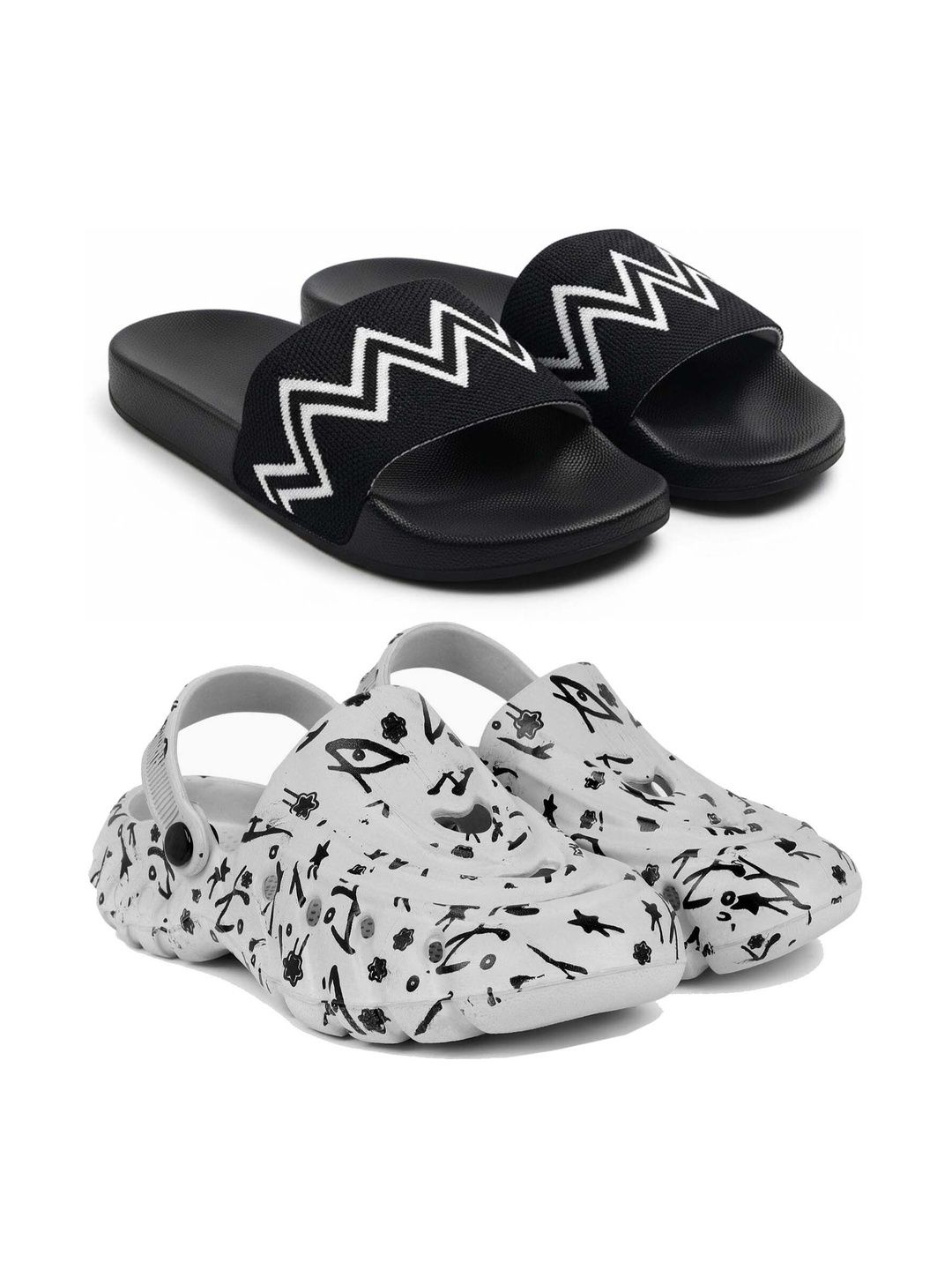 Pampy Angel Men Printed Sliders