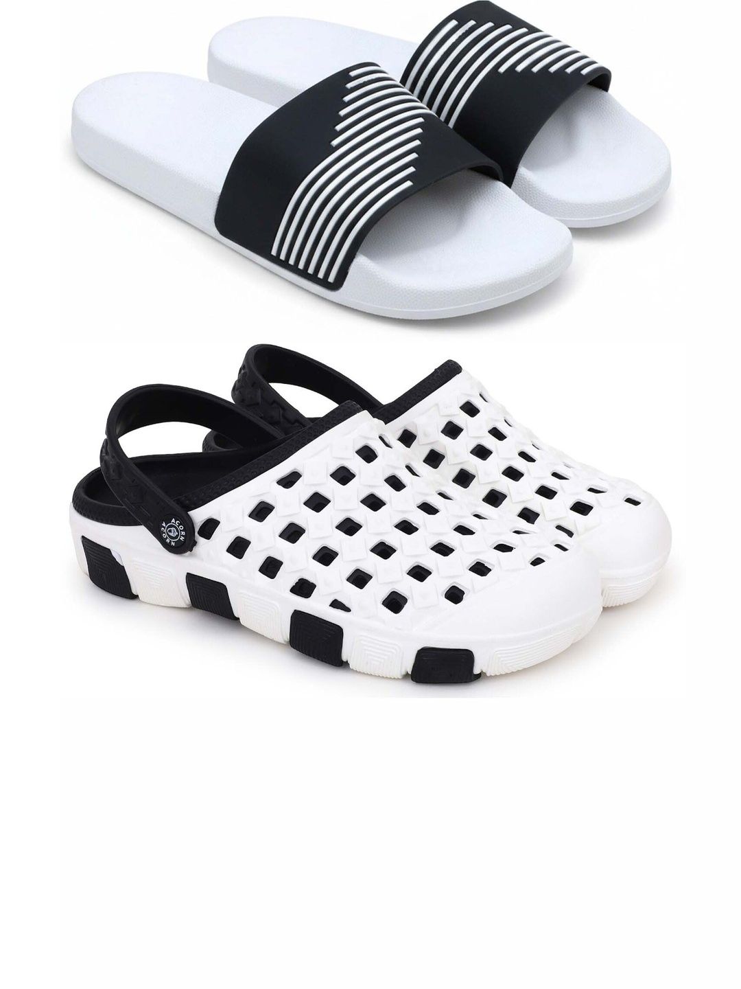 Pampy Angel Men Striped Sliders
