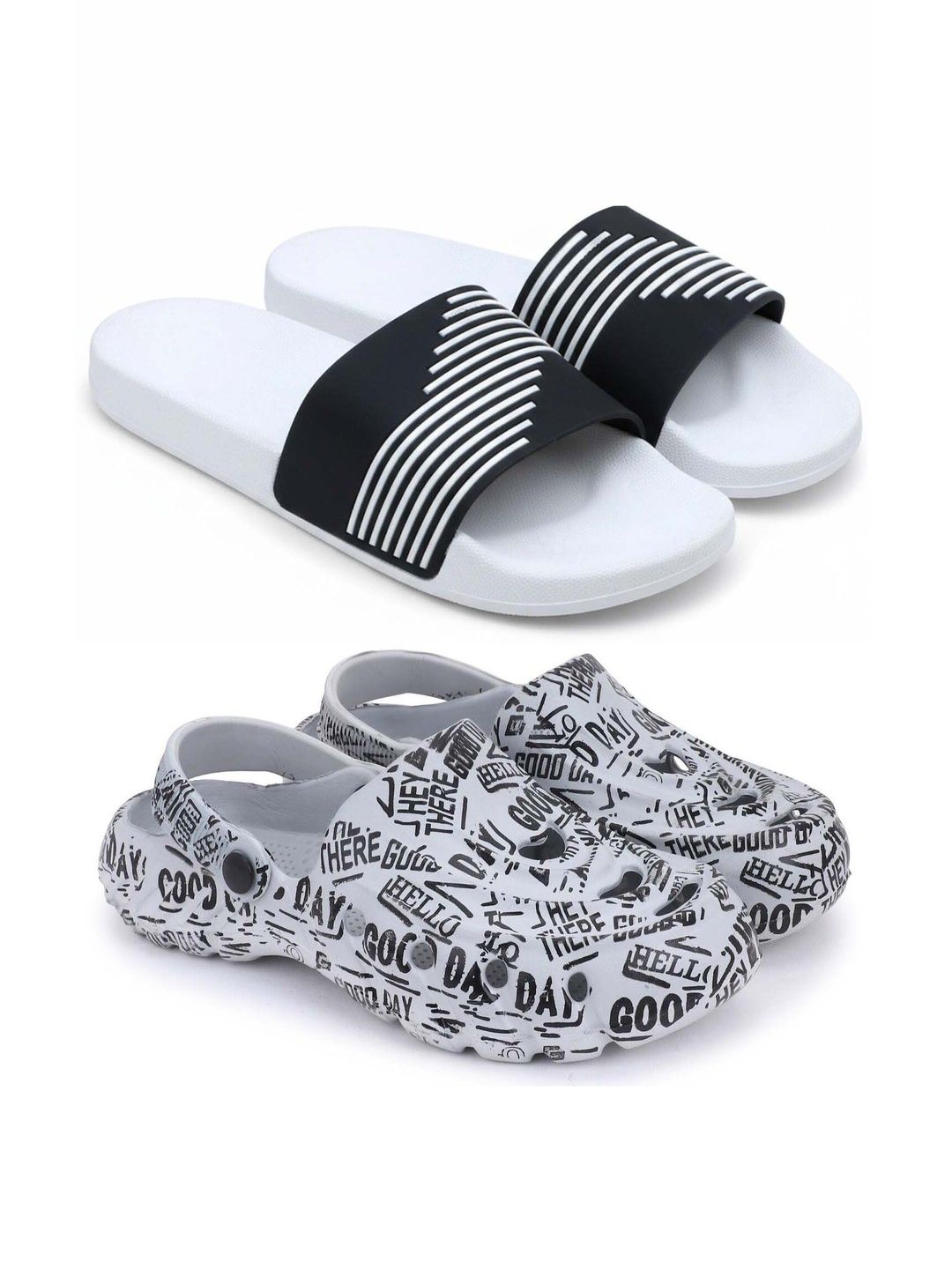 Pampy Angel Men Printed Sliders