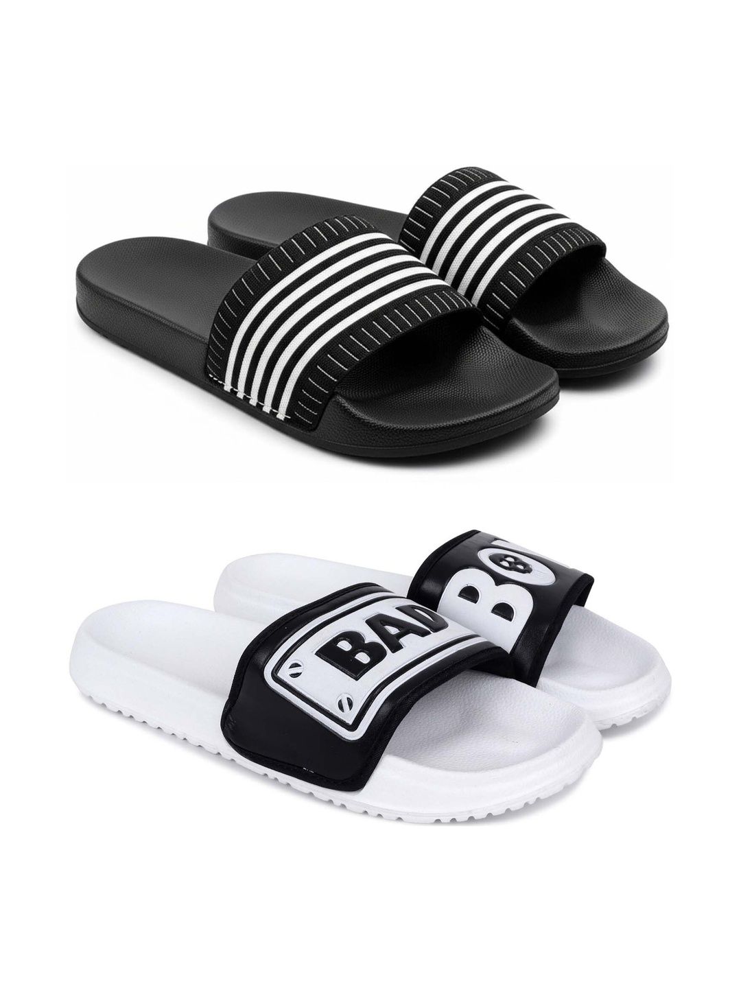 KAPYANSH Men Printed Sliders