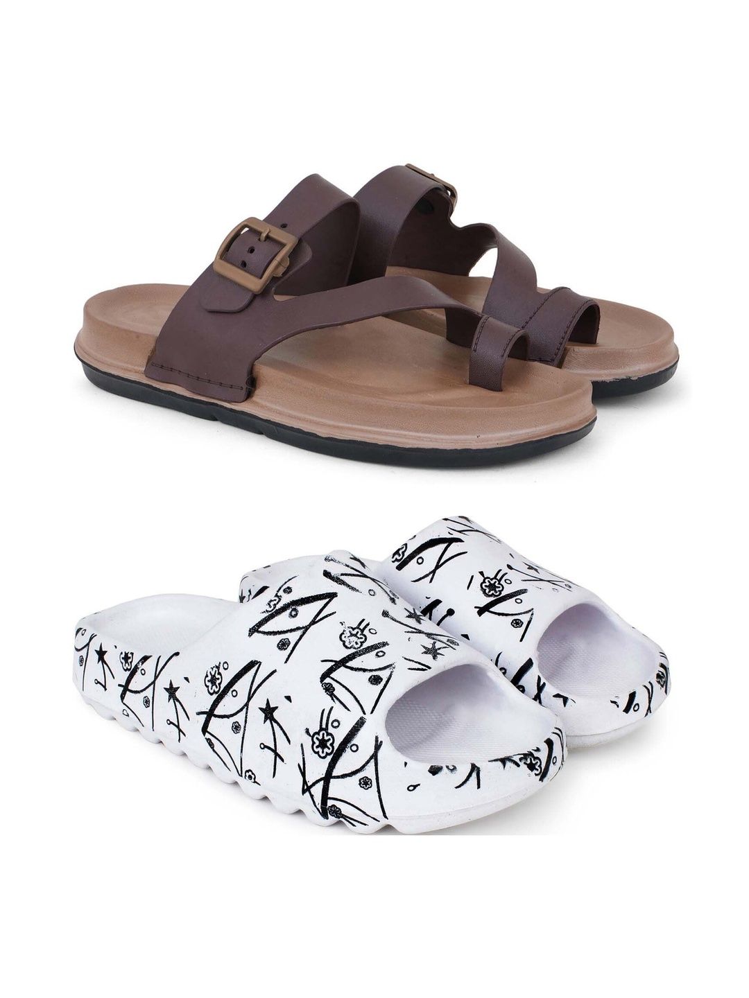 Pampy Angel Men Printed Thong Flip-Flops
