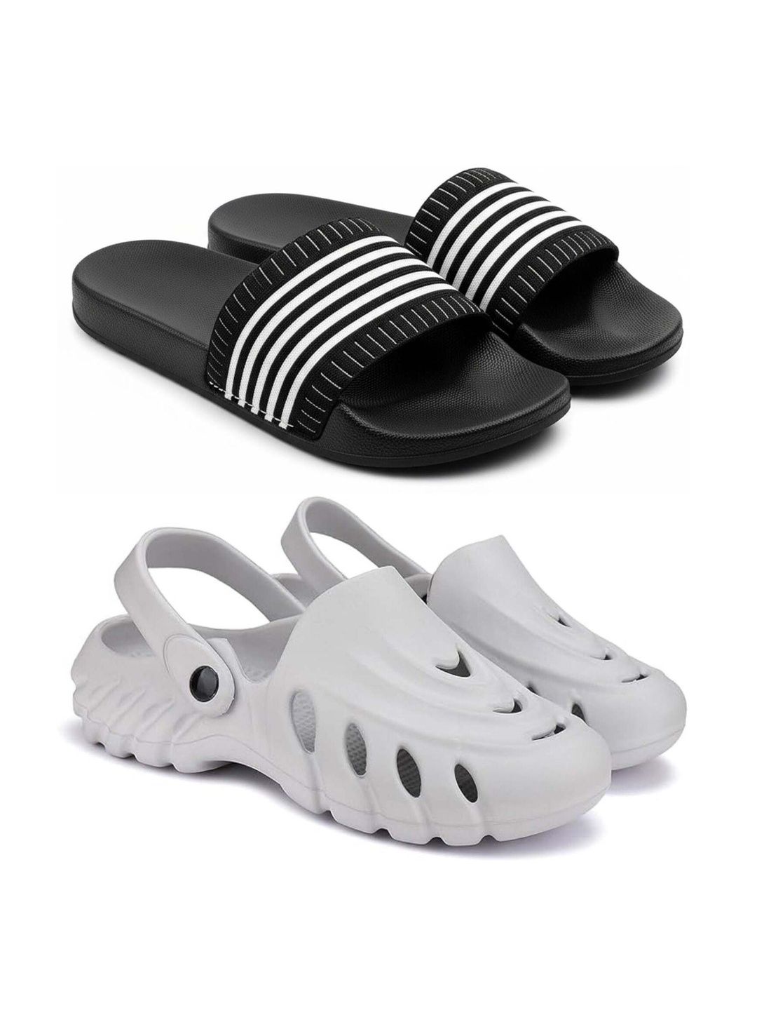 Pampy Angel Men Striped Sliders