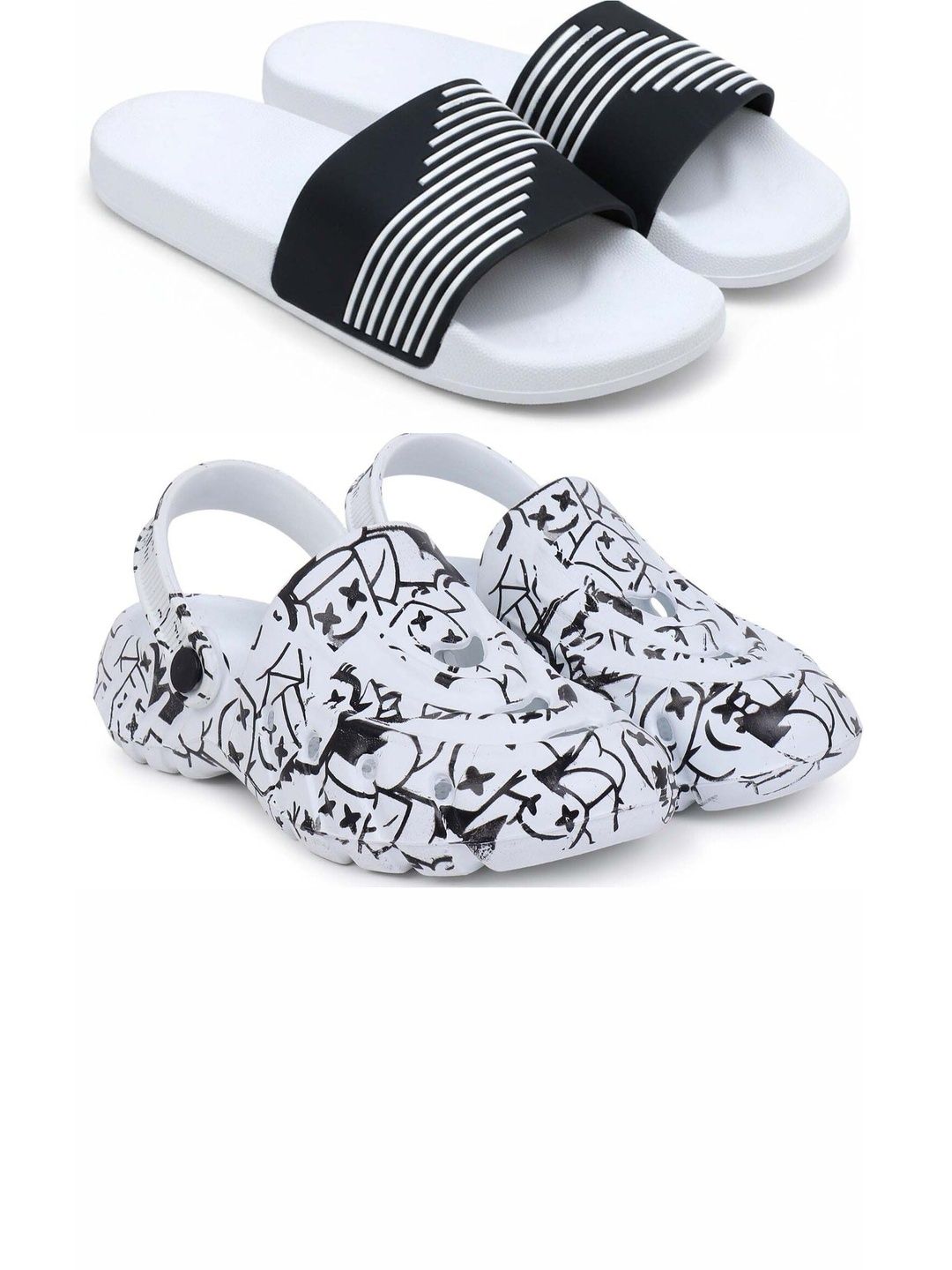 Pampy Angel Men Printed Sliders