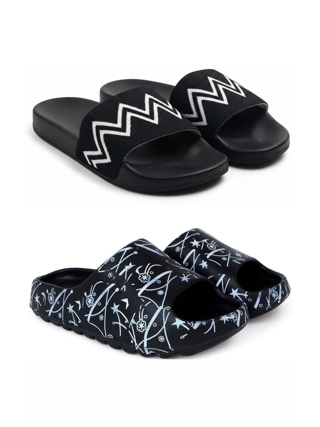 Pampy Angel Men Printed Sliders