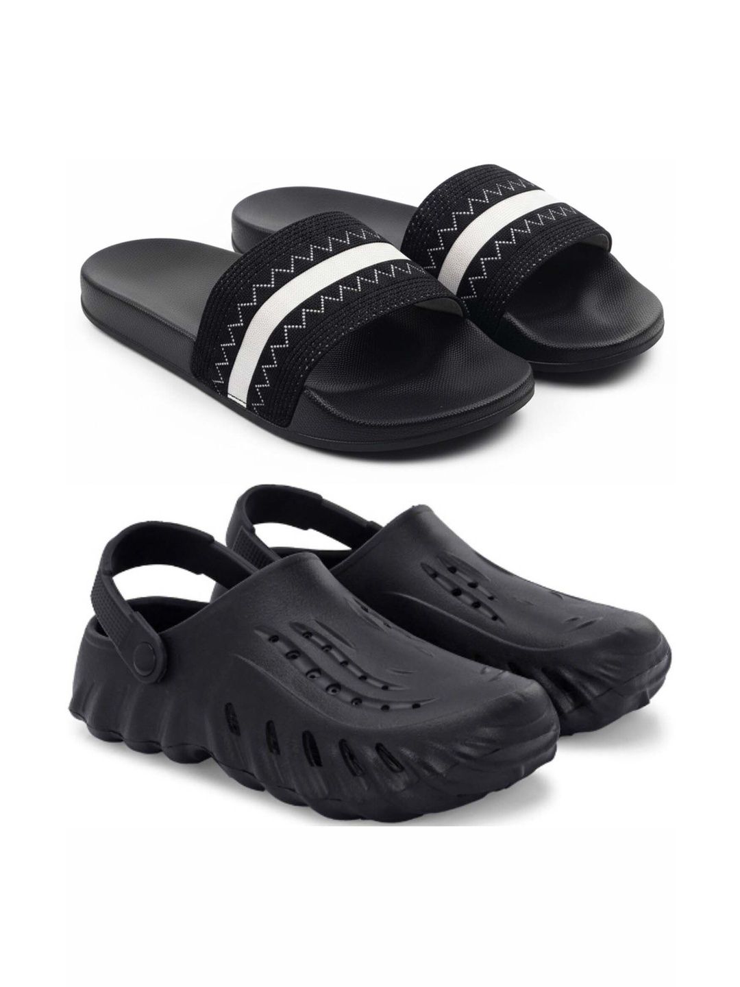 Pampy Angel Men Striped Sliders