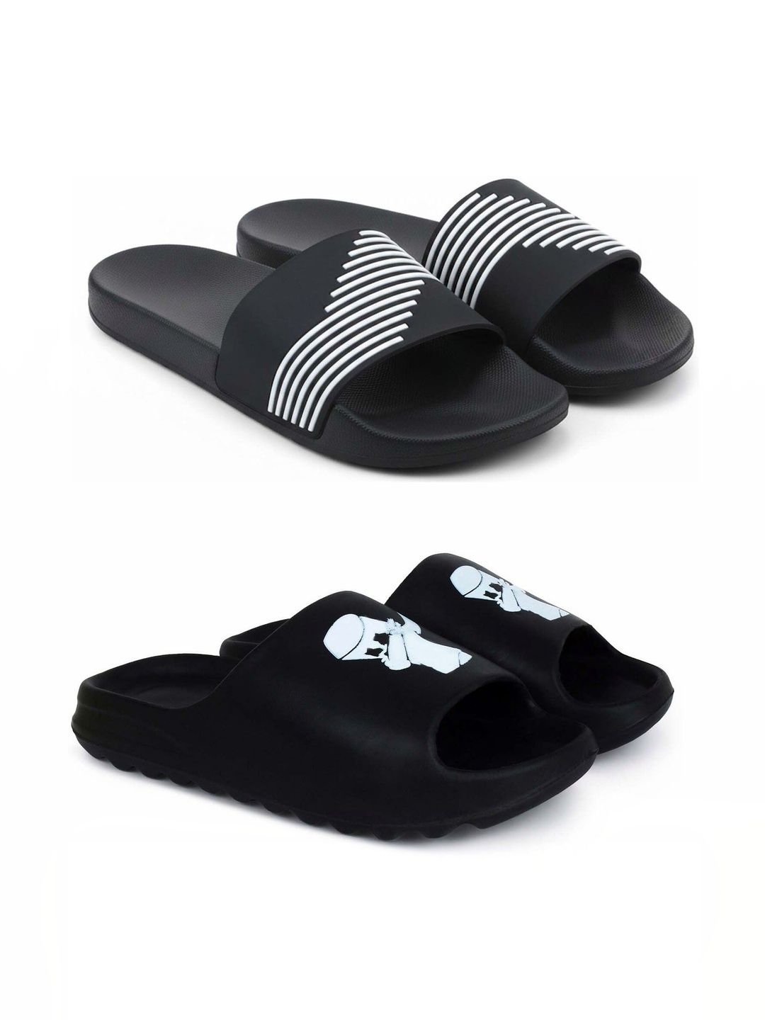 Pampy Angel Men Printed Sliders
