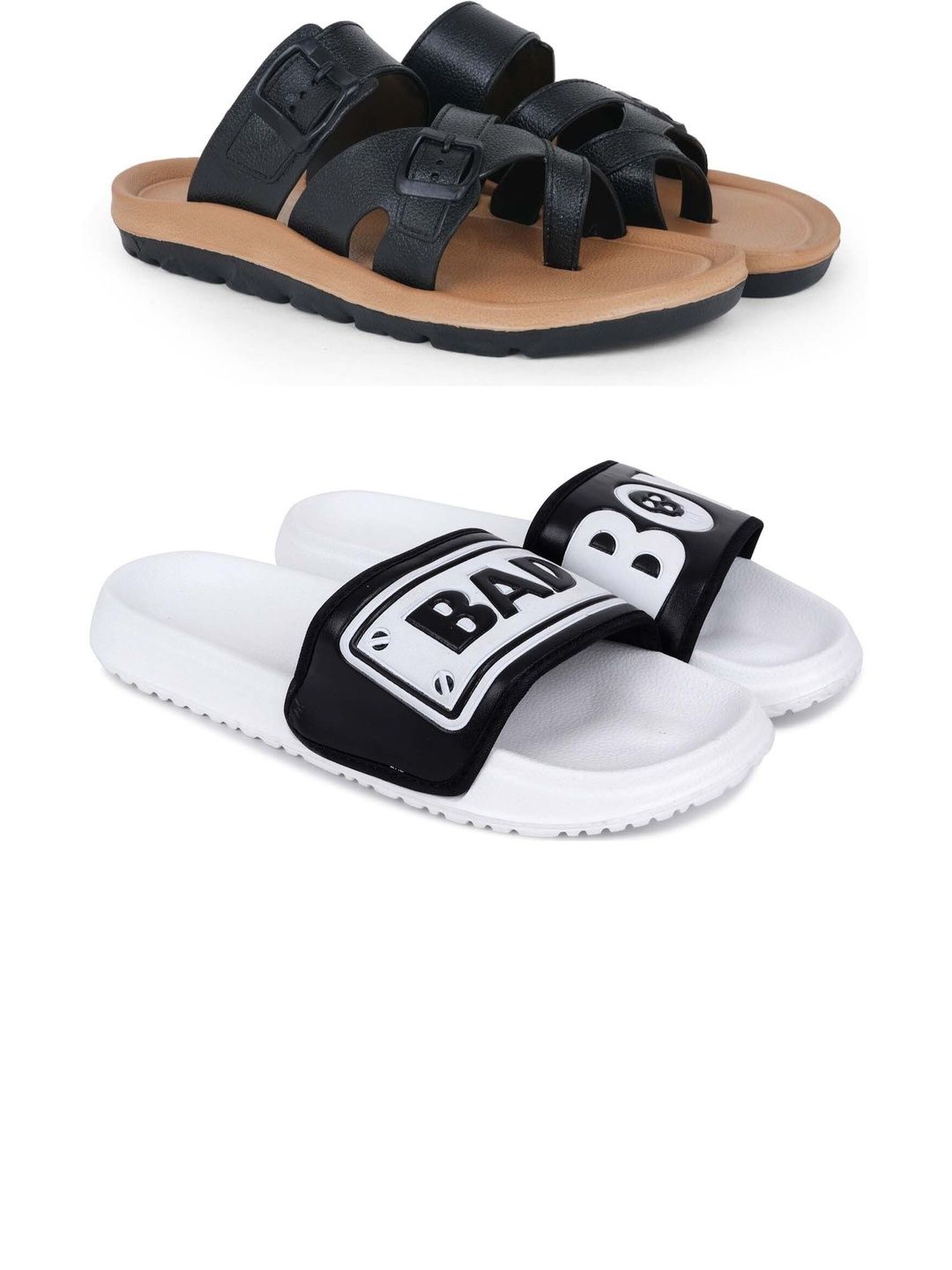 Pampy Angel Men Printed Sliders