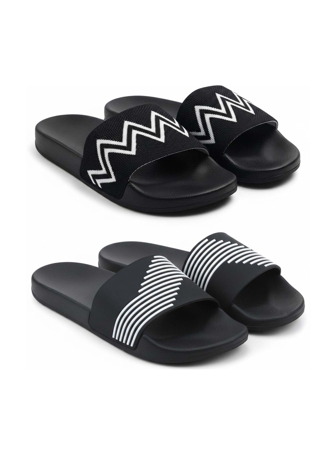 Pampy Angel Men Striped Sliders