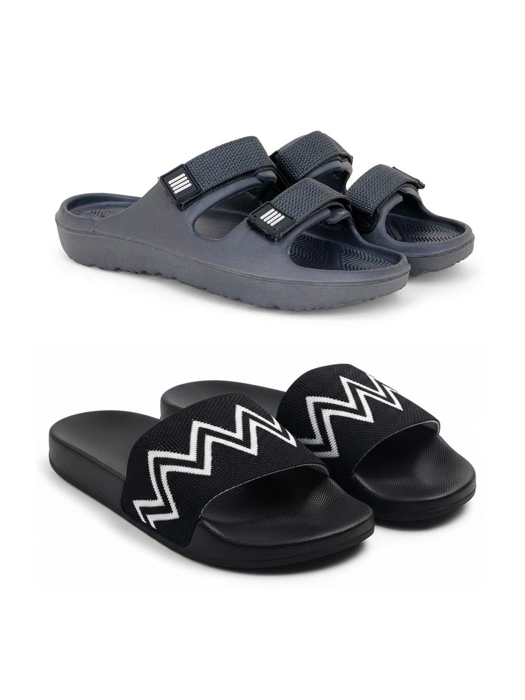 KAPYANSH Men Printed Sliders