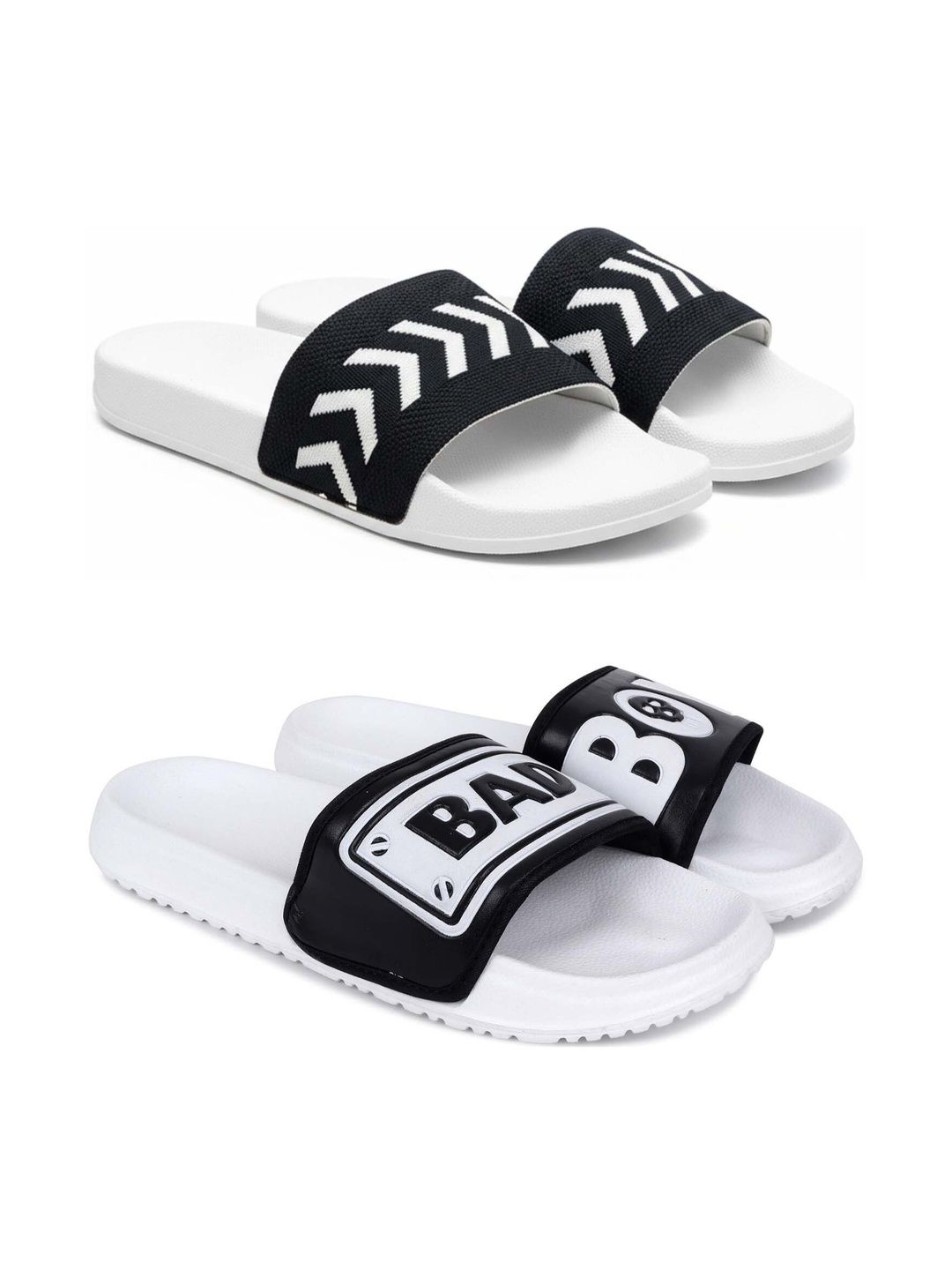 KAPYANSH Men Printed Sliders