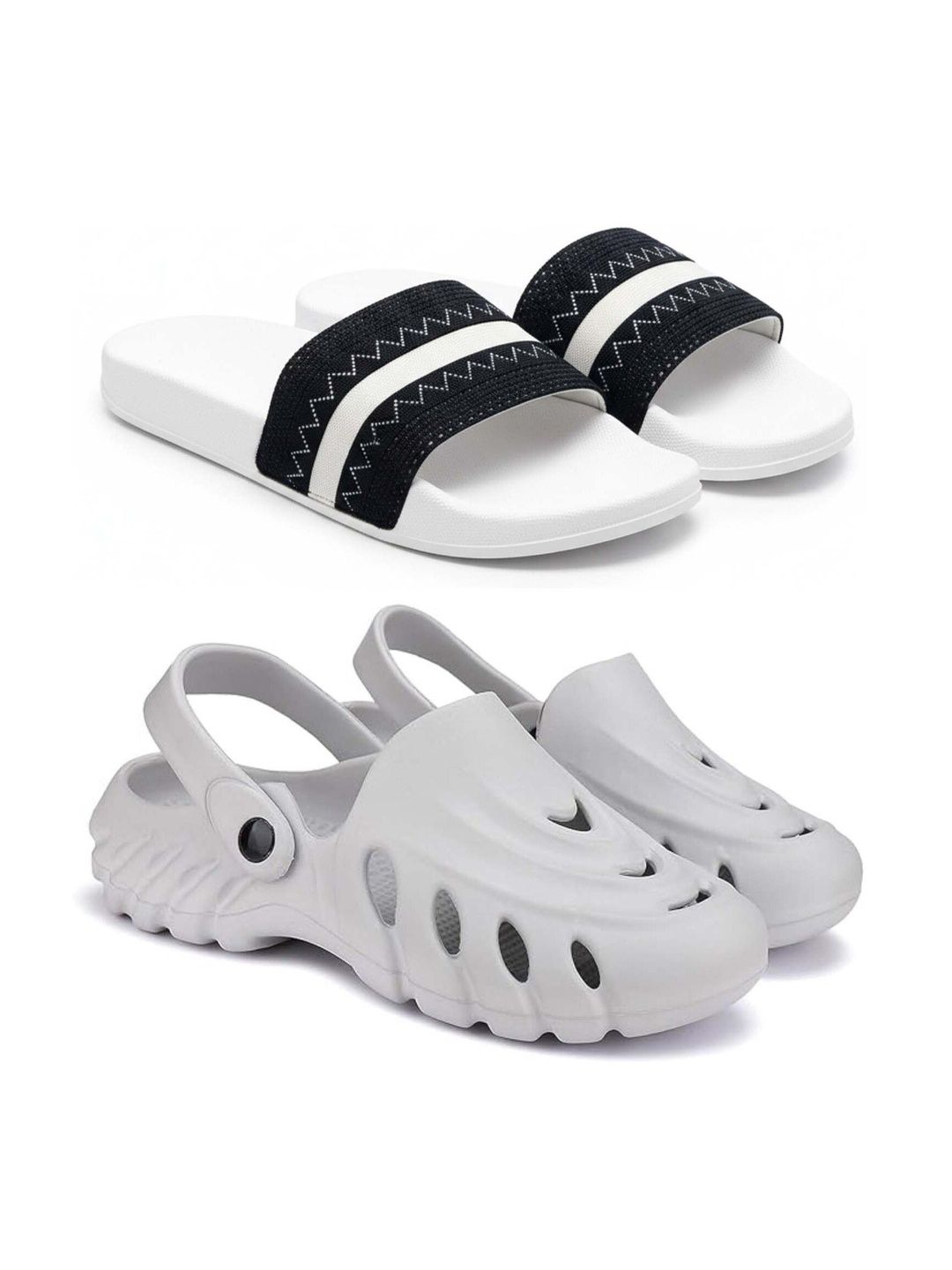 KAPYANSH Men Striped Sliders