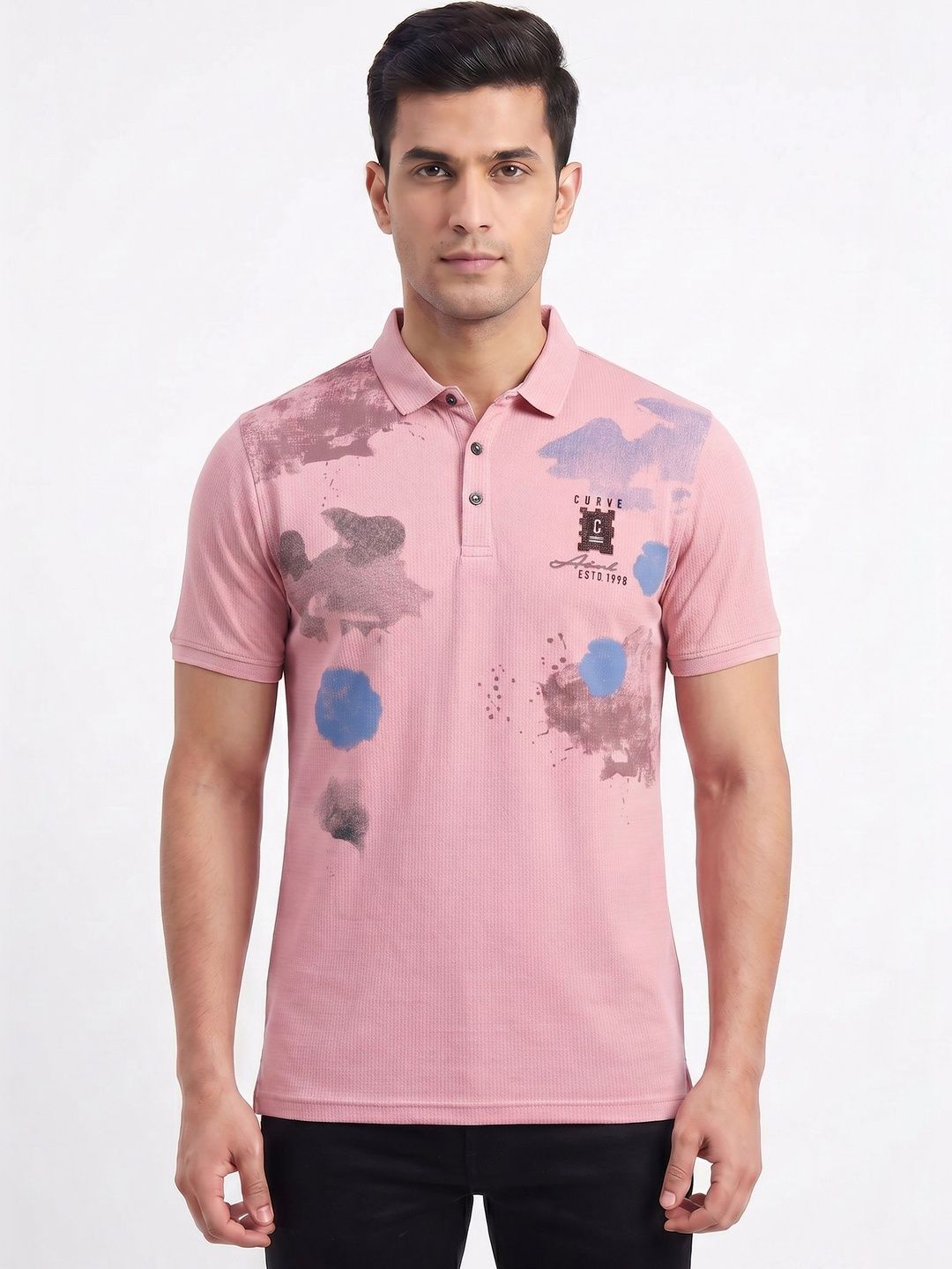 Plugin Men Polo Collar T-shirt